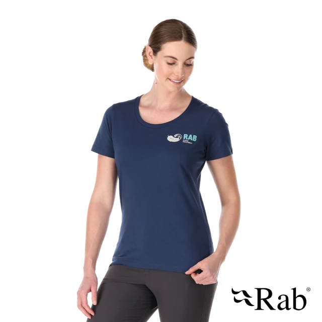 RAB【RAB】Stance Vintage Tee Wmns 透氣短袖有機棉T恤 女款 深墨藍 #QCB76