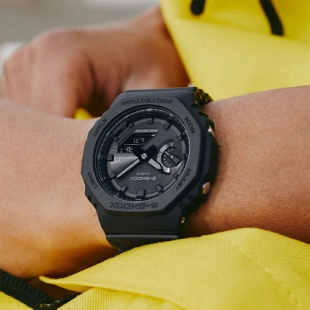 【CASIO 卡西歐】G-SHOCK 極簡八角 太陽能電力智慧藍牙手錶(GA-B2100-1A1)