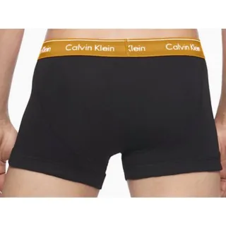 【Calvin Klein 凱文克萊】COTTON  短版四角褲 透氣腰帶 紅/藍/黑/灰/水藍 5件1組(ck 黑色)
