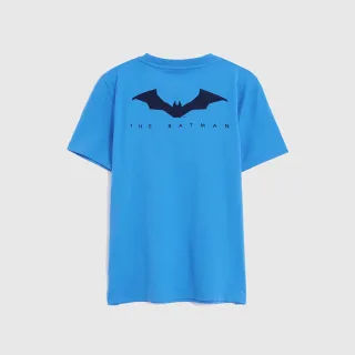 【GAP】男童 Gap x DC正義聯盟系列夜光印花短袖T恤(825527-藍色)