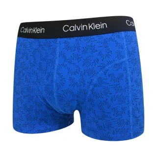 【Calvin Klein 凱文克萊】Cotton Stretch 棉質短版彈力 平口/四角褲 CK內褲(黑藍；黑灰 三入組)