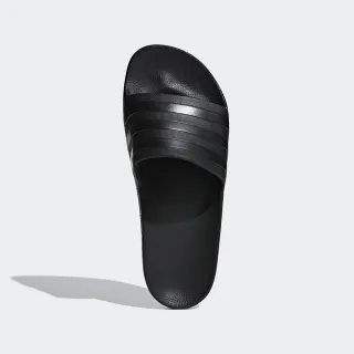 【adidas 愛迪達】拖鞋 男鞋 女鞋 運動 ADILETTE AQUA 黑 F35550