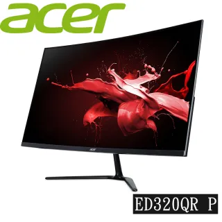 【Acer 宏碁】ED320QR P 32型 VA 165Hz曲面電競螢幕