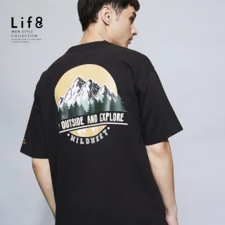 【Life8】WILDMEET 印花 野營新生活 高磅短袖上衣(61034)