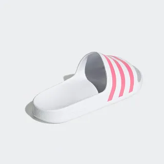 【adidas 愛迪達】拖鞋 女鞋 運動 ADILETTE AQUA 白粉 GZ5237
