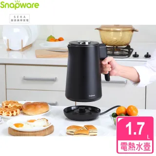 【CorelleBrands 康寧餐具】SEKA 智慧控溫恆溫電熱水壺-1.7L(贈 康寧餐碗2件組)