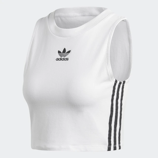 【adidas 愛迪達】背心 基本款 CROP TANK 女 - DH3163