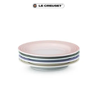 【Le Creuset】瓷器圓盤組17cm-4入(淡雅恬靜系列)