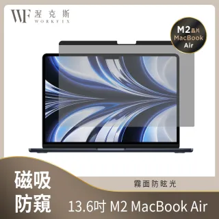 【WORKFIX 渥克斯】MacBook Pro/Air 13吋可拆式磁吸螢幕防窺片(防刮保護/防眩光)