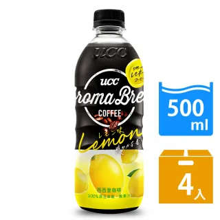 【UCC】AROMA BREW艾洛瑪黑咖啡/拿鐵/西西里500ml x4入/組(口味任選)