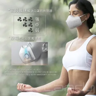 【LG 樂金】LG PuriCare 口罩型空氣清淨機 AP300AWFA+UV消毒充電盒PWKAUW01(超值組合)