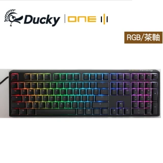 One 3 RGB 黑 100%機械式鍵盤(茶軸 中文 PBT)
