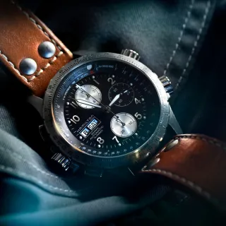 【HAMILTON 漢米爾頓旗艦館】飛行御風者 X-WIND腕錶 H77616533(自動計時 男性 皮革錶帶 H77616533)