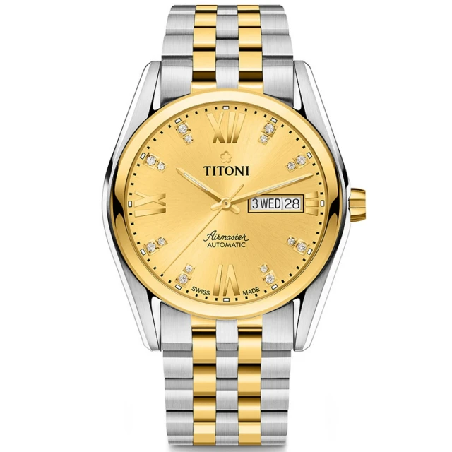 【TITONI 梅花錶】空中霸王系列 鋯石時標 機械腕錶 / 40mm(93709SY-615)