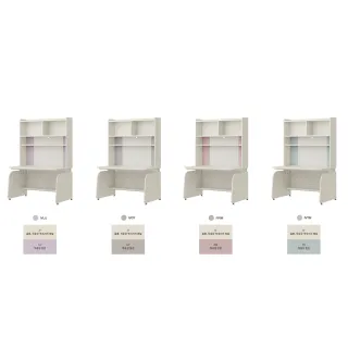 【iloom 怡倫家居】2022 LINKI PLUS 四層層架 1200型書桌-側板型+Ringo-i 固定型成長學習椅(4色)