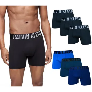 【Calvin Klein 凱文克萊】Intense Power 男內褲 超細纖維涼感寬腰帶 合身四角褲/CK內褲 三入組(多款任選)