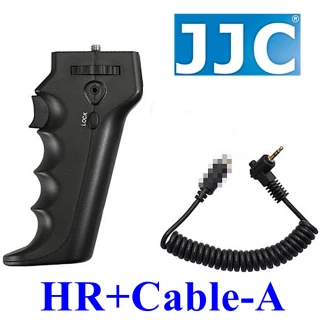 【JJC】快門手把HR+Cable-A(相容Canon快門線RS-80N3)