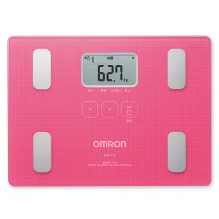【OMRON 歐姆龍】體重體脂計 HBF-216(粉色)