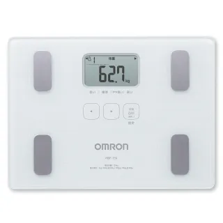 【OMRON 歐姆龍】體重體脂計 HBF-216(白色)
