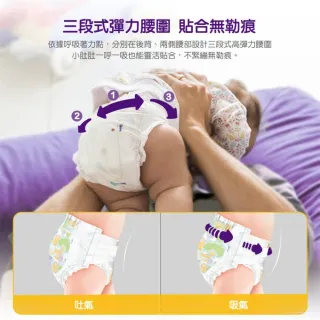 【麗貝樂】Comfort 黏貼型 嬰兒尿布/紙尿褲 3號(S 30片x6包/箱購)