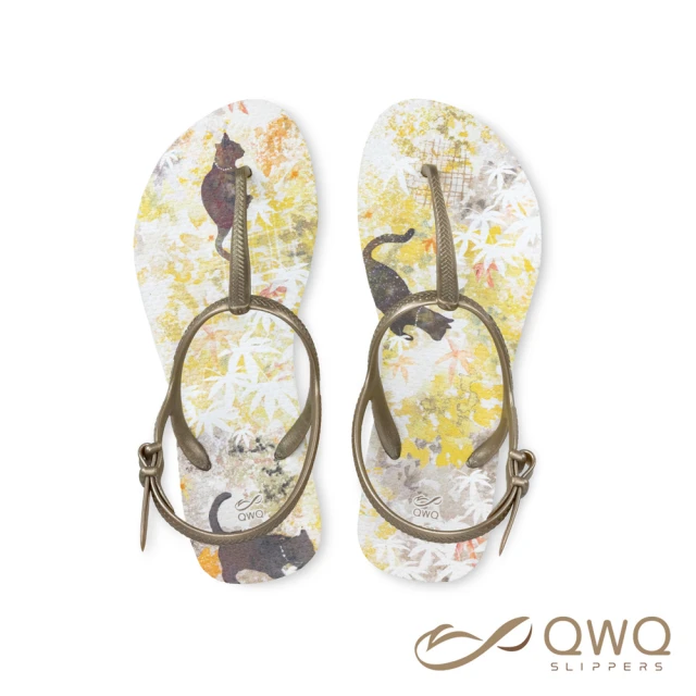 【QWQ】女款防滑防水夾腳涼鞋 露台上的波麗 平等院 室外涼拖鞋(GIPL00115)
