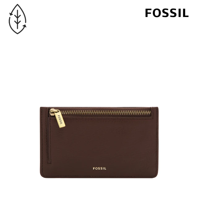 【FOSSIL】Logan 真皮卡片零錢包-義式咖啡色 SL7925206