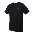 【FIRESTAR】男彈性圓領短袖T恤-反光 慢跑 路跑 涼感 運動 上衣 黑灰(D2032-10)