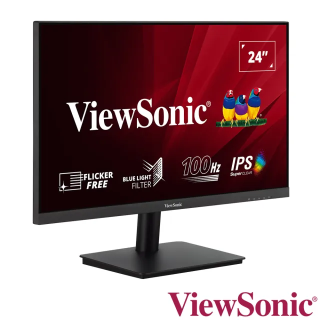 【ViewSonic 優派】VA2406-H 24型 FHD VA窄邊美型寬螢幕