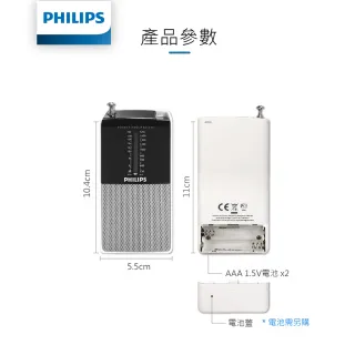 【Philips 飛利浦】AE1530 全新公司貨 隨身收音機(送飛利浦隨身濾水瓶組)