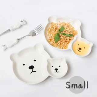 熊熊造形母子盤 分隔盤-小(北極熊 兒童餐盤 兒童餐具)
