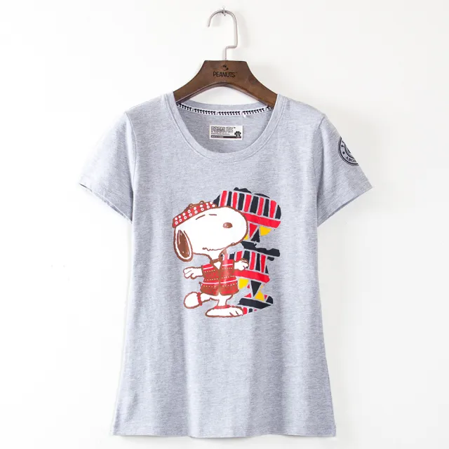 【SNOOPY 史努比】史努比俏皮設計短袖圓領T恤(共四款)