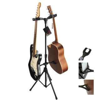 【JYC Music】嚴選GS-202B雙向吉他架-可放置2把吉他具備防撞泡棉加贈手指沙鈴