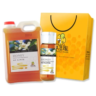 台灣國產野淬蜂蜜禮盒組(1800gx1+420gx1)