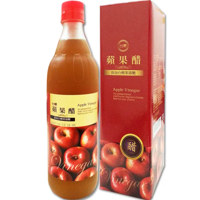 【台糖】蘋果醋600mlX1瓶
