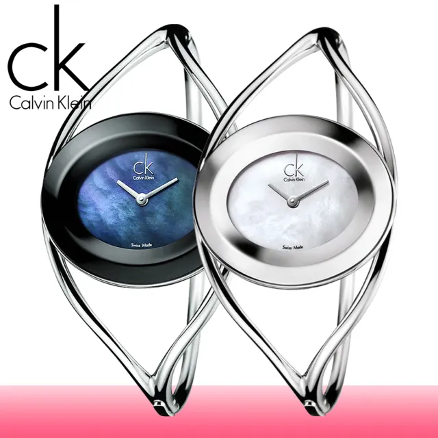 【瑞士 CK手錶 Calvin Klein】貝殼面一體成形手環式女錶(K1A2311F_K1A2351G)