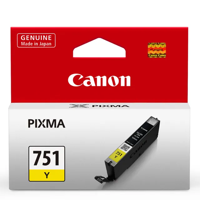 【CANON】CLI-751Y 原廠黃色墨水匣