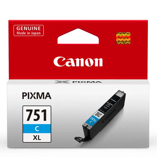 【CANON】CLI-751XL-C 原廠藍色高容量XL墨水匣