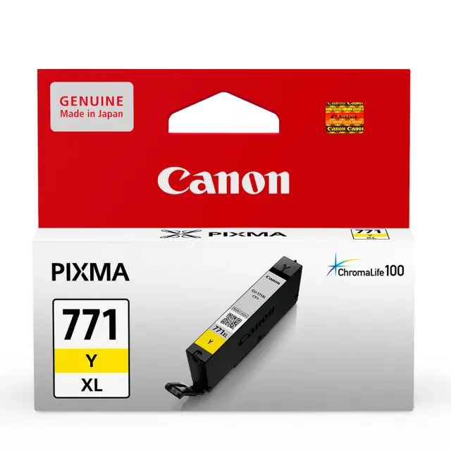 【CANON】CLI-771XL-Y 原廠黃色高容量墨水匣