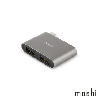 【moshi】USB-C to USB-A 雙端口轉接器