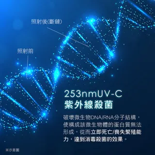 【KINYO】36W UV-C紫外線殺菌燈 紫外線+臭氧雙重殺菌雙效二合一 紫外線燈(吊環設計)