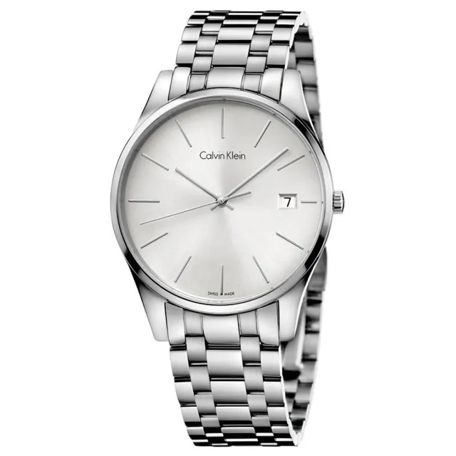 【Calvin Klein (CK)】卓越菁英藍寶石玻璃石英腕錶(K4N21146)