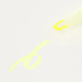 【MUJI 無印良品】附窗螢光筆/黃