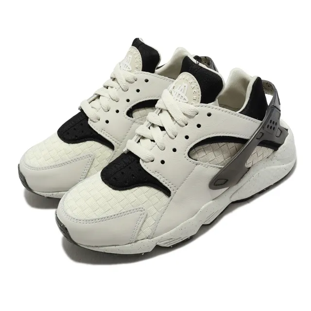 NIKE 耐吉】休閒鞋Wmns Air Huarache Crater PRM 女鞋米白黑緩震武士鞋