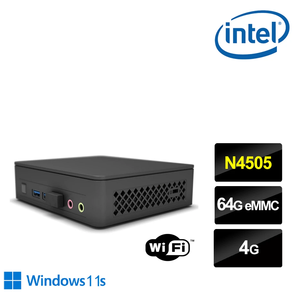 【Intel 英特爾】BNUC11ATKC20RA0 迷你電腦(N45054G64GBWin11S)