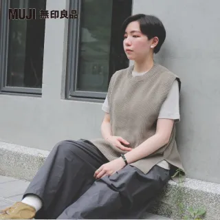 【MUJI 無印良品】女有機棉高密織寬擺褲(共3色)