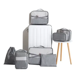 【PUSH!】旅遊用品旅行收納袋行李箱衣物整理收納包袋套裝(7件套S51)