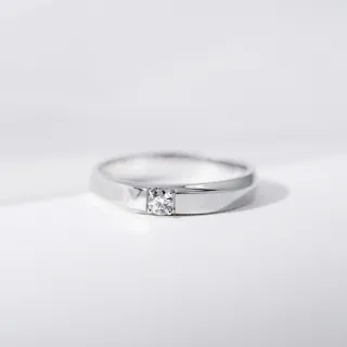 【PROMESSA】10分 18K金 如一系列 鑽石結婚戒指 / 對戒款(男戒)