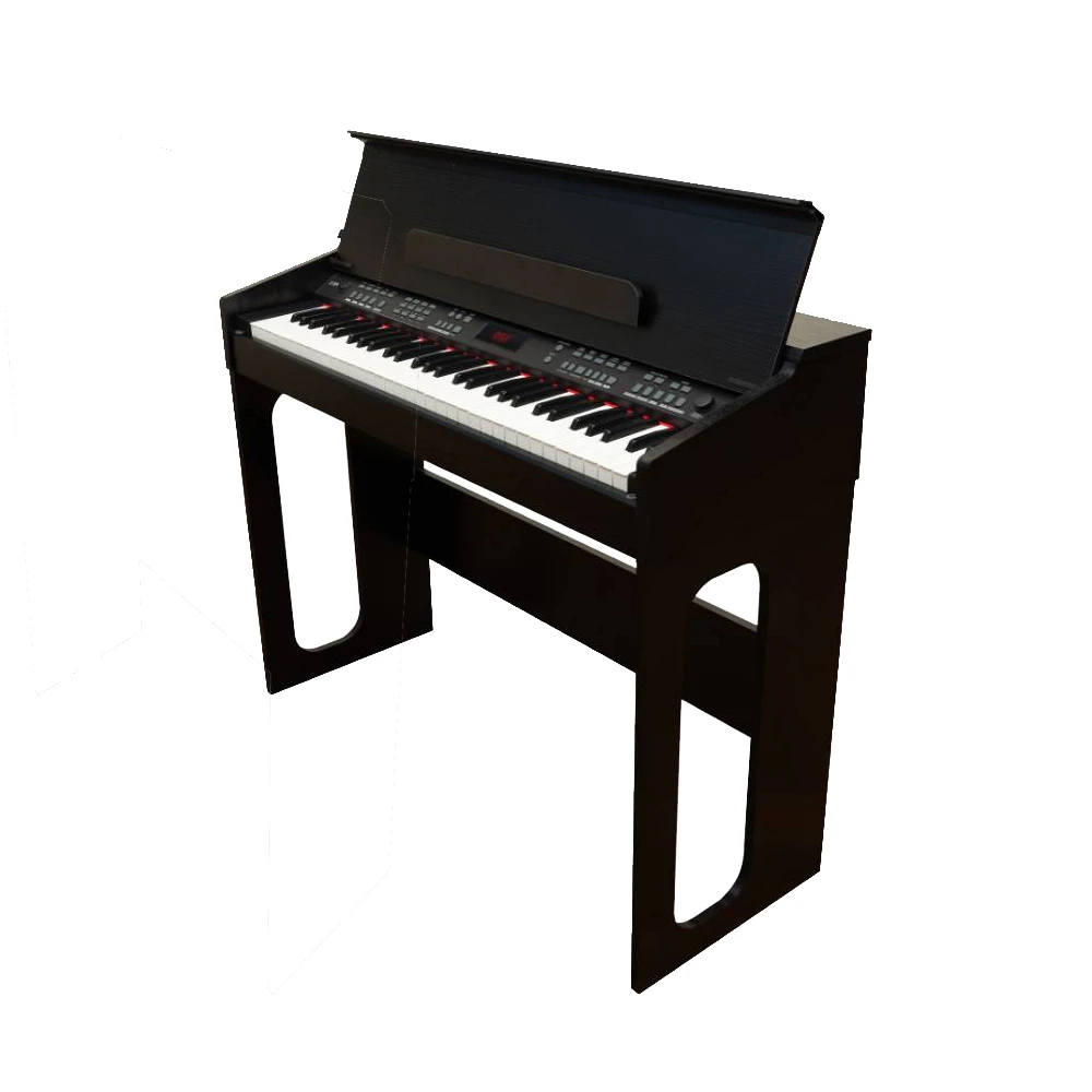 JZ-868 61鍵入門學習型電鋼琴 力度感應 延音踏板輸出(掀蓋式、LED面板、初學琴款)