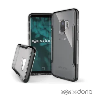 【x-doria】SAMSUNG Galaxy S9 刀鋒輕盈CLEAR防摔手機殼 - 酷炫黑(軍規防摔認證 MIL-STD-810G)