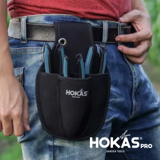 【HOKAS】S414 加強型三入工具袋 工具套(收納套 工具腰包 加厚帆布 水電腰包)